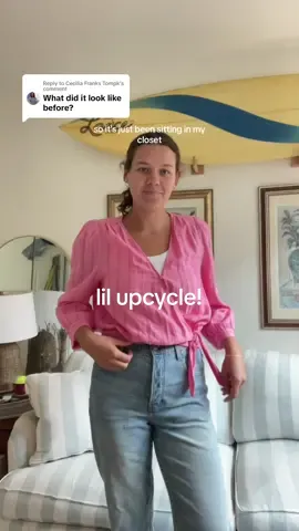 Replying to @Cecilia Franks Tompk yayyyy for upcycling! #diyproject #sewingdiy #beginnersewing #sewingtiktok #upcycling #thriftflip #upcycledfashion #upcycledclothing 