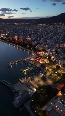 My home town, one of the most beautiful cities in Greece #Volos #Greece #droneshot #dronevideo #drone #citylights #sunset #bythesea #fyp 