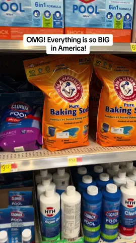 Everything is so BIG in America! #fyp #fy #bakingsoda #america #walmart #unitedstates #big #bakingsoda #purebakingsoda 