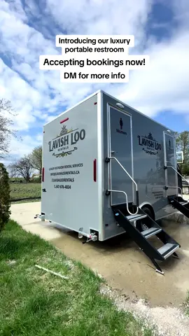 Step into luxury with Lavish Loo - where comfort meets convenience. Our premium portable restroom has got you covered for all outdoor events, weddings and parties. Featuring running hot water, air conditioning, and heating ensuring a deluxe experience at any event. Experience the comfort of home with our trailer. Book with us now and elevate your outdoor events this summer ✨ Stay tuned for the interior reveal! #foryou #fypシ #foryoupage #portablerestrooms #portablewashroom #rent #weddingrentals #partyrentals #outdoorevents #gta #toronto #brampton #mississauga #lavish #loo 