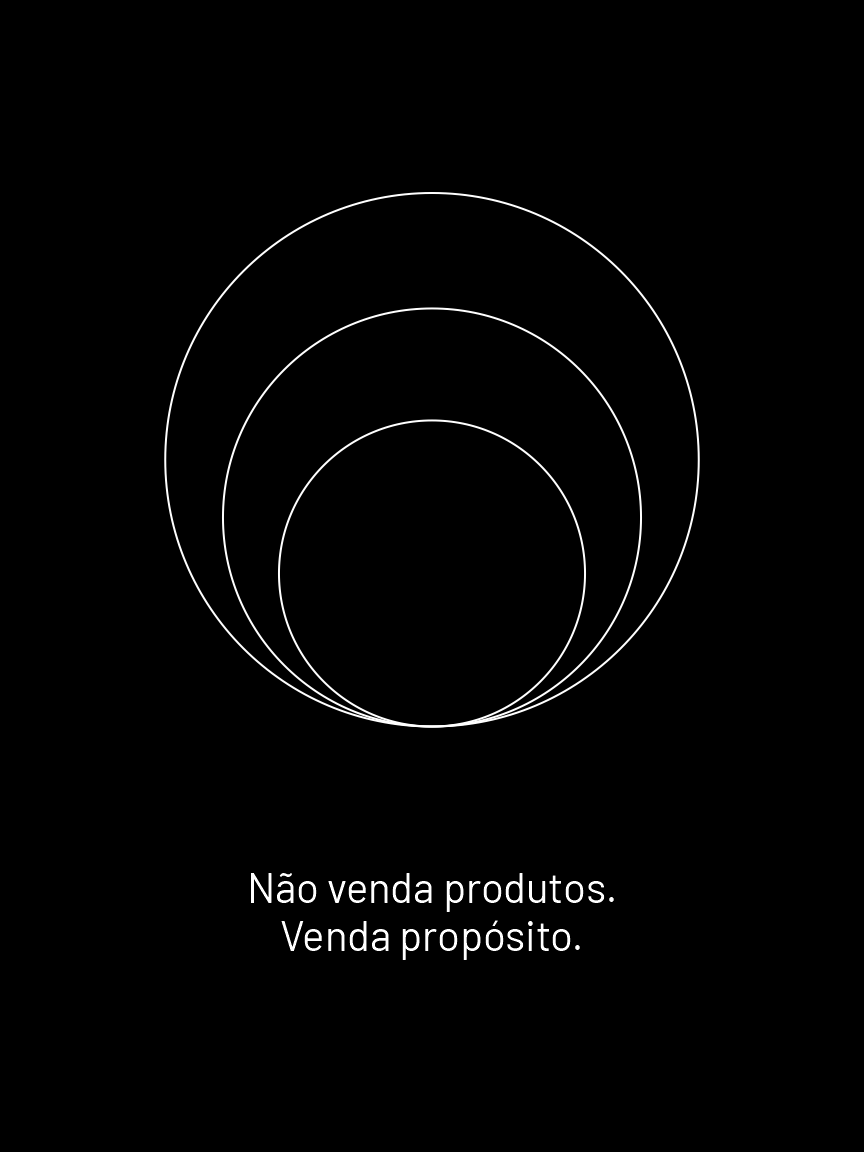 A não ser que você tenha o monopólio de um produto muito essencial, vender O QUE você faz é um argumento fraco. Isso porque focar só no que você vende não é suficiente para criar uma conexão profunda com os seus clientes. Parte das empresas até vai mais a fundo e deixa claro o que as diferencia dos concorrentes. Esse é o COMO do Golden Circle. Mas, se você busca se destacar de verdade e criar uma conexão forte com seus clientes, é preciso deixar claro o POR QUÊ de fazer o que você faz. Esse é o propósito do seu negócio. O que dá sentido à existência dele. E, geralmente, as pessoas buscam empresas com propósitos que se alinhem aos delas. E é, de acordo com Simon Sinek, a partir do por quê que nós devemos conceber uma marca, produto ou serviço, e não o contrário. Só assim você cria uma relação profunda e mais duradoura com os seus clientes. #marketing #marketingdigital #marketingestrategico #marketingestratégico #growthmarketing #goldencircle #propósito #proposito