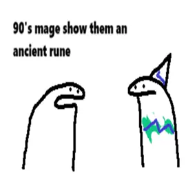 90s mage! Hit em with that Cool S! #flork #comicdub #wizardposting