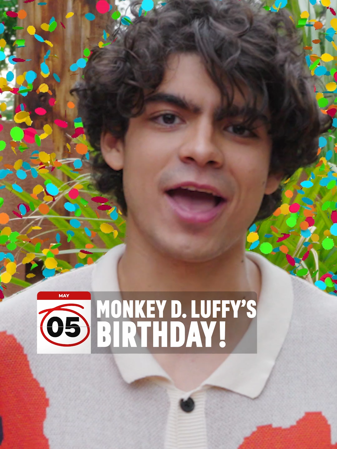 It’s May 5th, NAKAMA! 🎉 Join our captain Iñaki Godoy in celebrating the greatest, coolest, and most inspiring pirate to ever sail the Grand Line. Happy B-B-B-B-Birthday, Monkey D. Luffy! 🌬️🎂