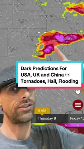 Extreme weather forecast for May 4th to May 13th. More Tornadoes, Hail and Flooding Predicted. Stay safe. #fyp #texas #usa #weather #forecast #tornado #flood #hail #prediction #extremeweather #may #2024 #usa #uk #unitedkingdom #unitedstates #china 