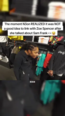 The moment N3on REALIZED it was NOT a good idea to link with Zoe Spencer after she talked about Sam Frank #n3onclips #n3on 