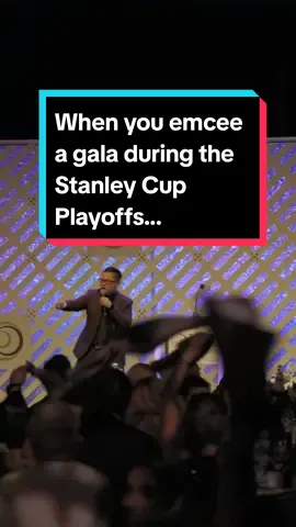 When you're emceeing a gala during the @canucks Stanley Cup Playoffs...you take the game experience to them. Go Canucks Go! 🏒  📹 Credit @boroandbeyond #Emcee #voiceactor #vancouver #vancouverCanucks #tricities #BEAs #canucks #hockey #StanleyCup @Canucks 