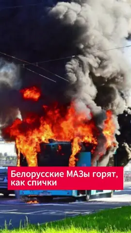 Белорусские МАЗы горят, как спички. #беларусь #новости #автобусы #МАЗ #санкт-петербург #минск