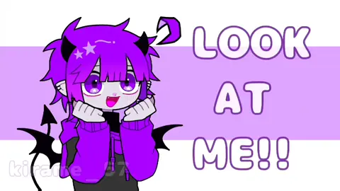 LOOK AT ME!! 💜【my oc】#oc #alightmotion  #animation #meme #fyp 