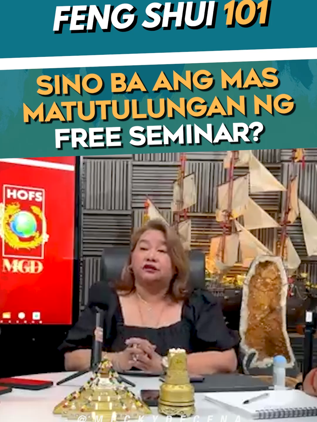 Sino ba ang mas matutulungan ng free seminar? #freeseminar #meckydecenaevents#fengshuitips #ready2024withMGD #fengshui101withMGD #meckyourmove #meckydecena #meckyknows #hofsmanila #hofs #fyp #trendingnow #trending #motivational #lifecoach