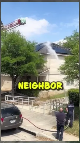 Best neighbor ever #neighbors #fire #911 #firefighter 