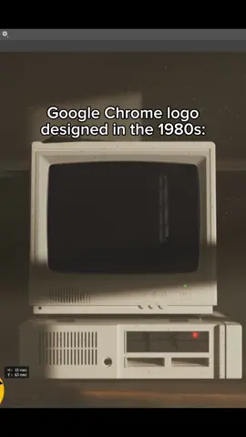 Google Chrome logo designed in the 1980s #google #80s 