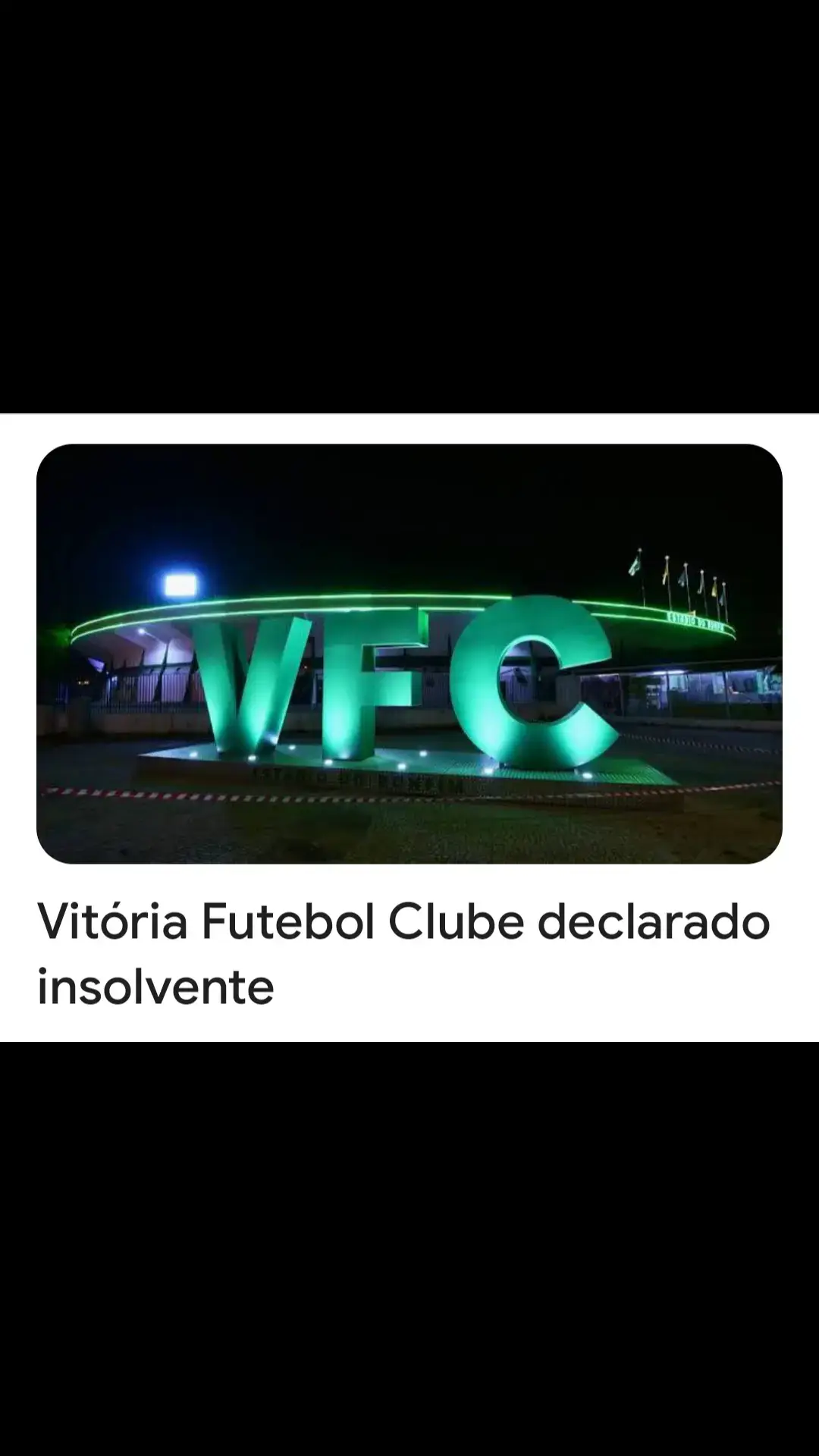 É uma pena imensa ver um clube tão representativo do distrito e com uma história ímpar chegar a este ponto.