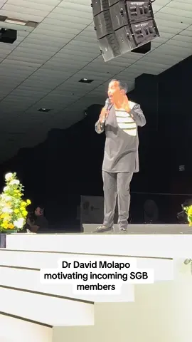 Part 1: Dr David Molapo motivated incoming SGB members today during the 2024 SGB Inauguration Ceremony