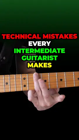 4 Technical Mistakes Every Intermediate Guitar Player Makes Age reveal at 1M YouTube subs. #guitar #guitartok #technical #mistake #technique #fix #habit #guitarist #education #fyp #foryou 