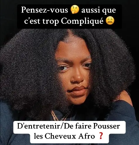 C’est vraiment trop compliqué d’entretenir/de faire pousser les Cheveux Afro/Cheveux Crépus ? Dites-nous dans les commentaires ✍️ #cheveuxcrepus #cheveuxafro #cheveuxnaturel #afrohair #coiffureafro #coupeafro #hairstyle #fyp 