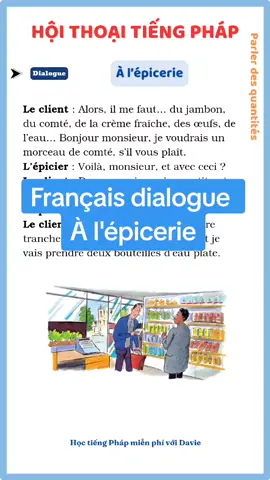 Hội thoại tiếng Pháp niveau A1 #francaisavecdavie #goctiengphap #tiengphap #hoctiengphap 