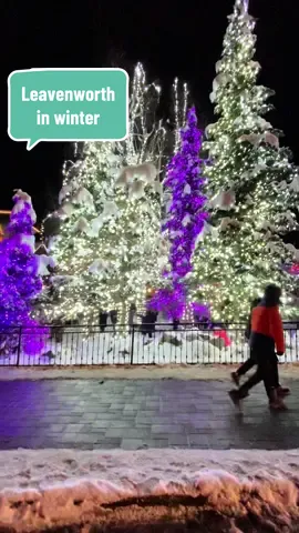 Replying to @kim r the amount of Christmas lights rival that of @Disney Parks! Safe travels over the mountain passes💙 #pnw #travel #wa #Love #mountains #hallmarkmovies #hallmark #bucketlist #bucketlisttravel #winter #holidays #christmas #snow #christmaslights #trees #smalltown #leavenworth #treelighting 