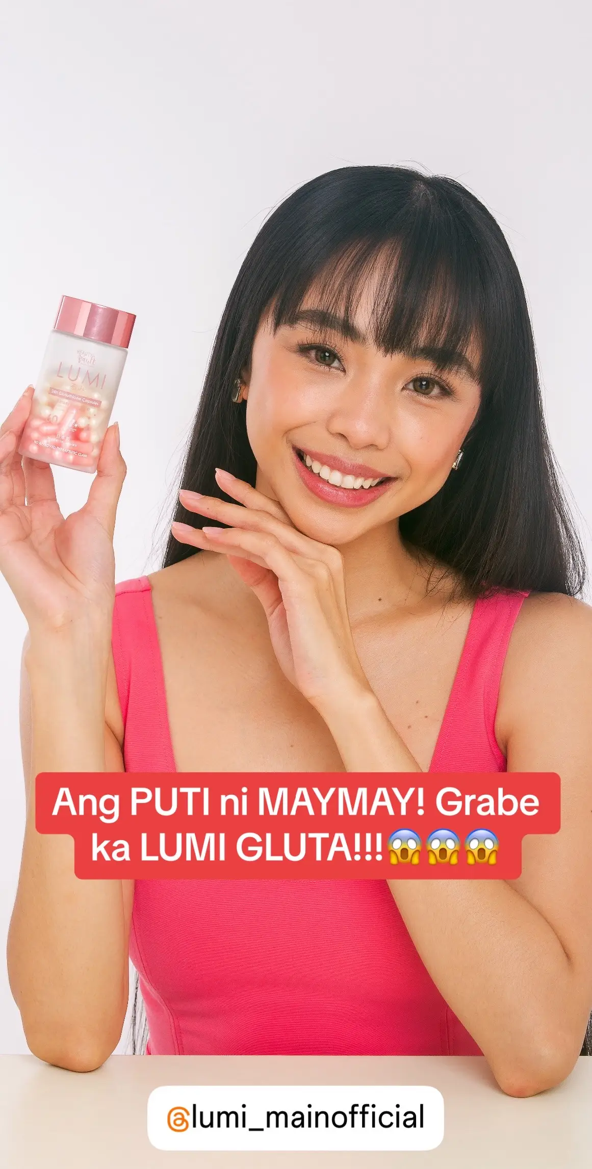 Nagtataka ba kyo bakit Mas Glowing, todo ang FRESHNESS at mas PUMUPUTI  si MAYMAY ENTRATA @maymay  lately???  ❤️ Maniwala ka AVID and REAL User yan ng ating  LUMI GLOWTAH capsss!!!👏🌸 Php380 per bottle lang yan 60capss na!! Grabe! 