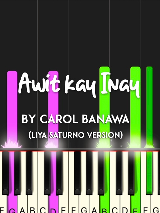 Awit Kay Inay by Carol Banawa (Liya Saturno version) piano cover + sheet music & lyrics. Thanks for watching!    🎼 🎹 sheet music with chords & lyrics: https://mymusic.st/melsmusiccorner/169174   🌟 🎹🌟 Browse through my other SHEET MUSIC COLLECTION here: https://payhip.com/MelsMusicCorner