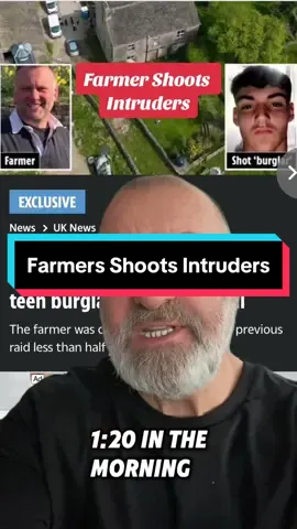 A farmer has shot and killed one man and shot and injured another while a third escaped unharmed after an attempted burglary at his farmhouse is Derbyshire. #reformedobserver #uknews #ukcrime #reformuk #greatbritain  #whatwouldyoudo #ukfarming #britishfarmers 