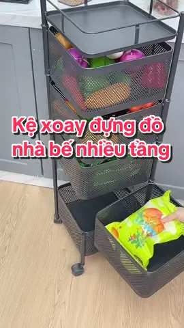 Kệ xoay đựng đồ đa năng nhiều tầng, phù hợp mọi không gian trong nhà #kexoaydanang #kexoay360 #kedungdodanang #kedungdocobanhxe #kexoaydungdo #giadungthongminh 