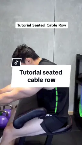 Gerakan seated cable row yang benar Untuk melatih otot sayap 🤩 #fypシ #gymnastics #trend 