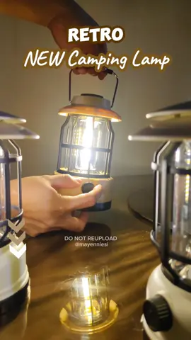 1200mAh Battery Capacity - Retro Camping lamp na lakas mka Aesthetic at maka good vibe scene during Camping o Family bonding,pwede nyo rin to gawin emergency light sa bahay oag may brownout! kukay Beige/ khaki at may iba pang colors available. #fyp #foryou #viral #views #light #emergency chargeable light! #trip #camp #camper 