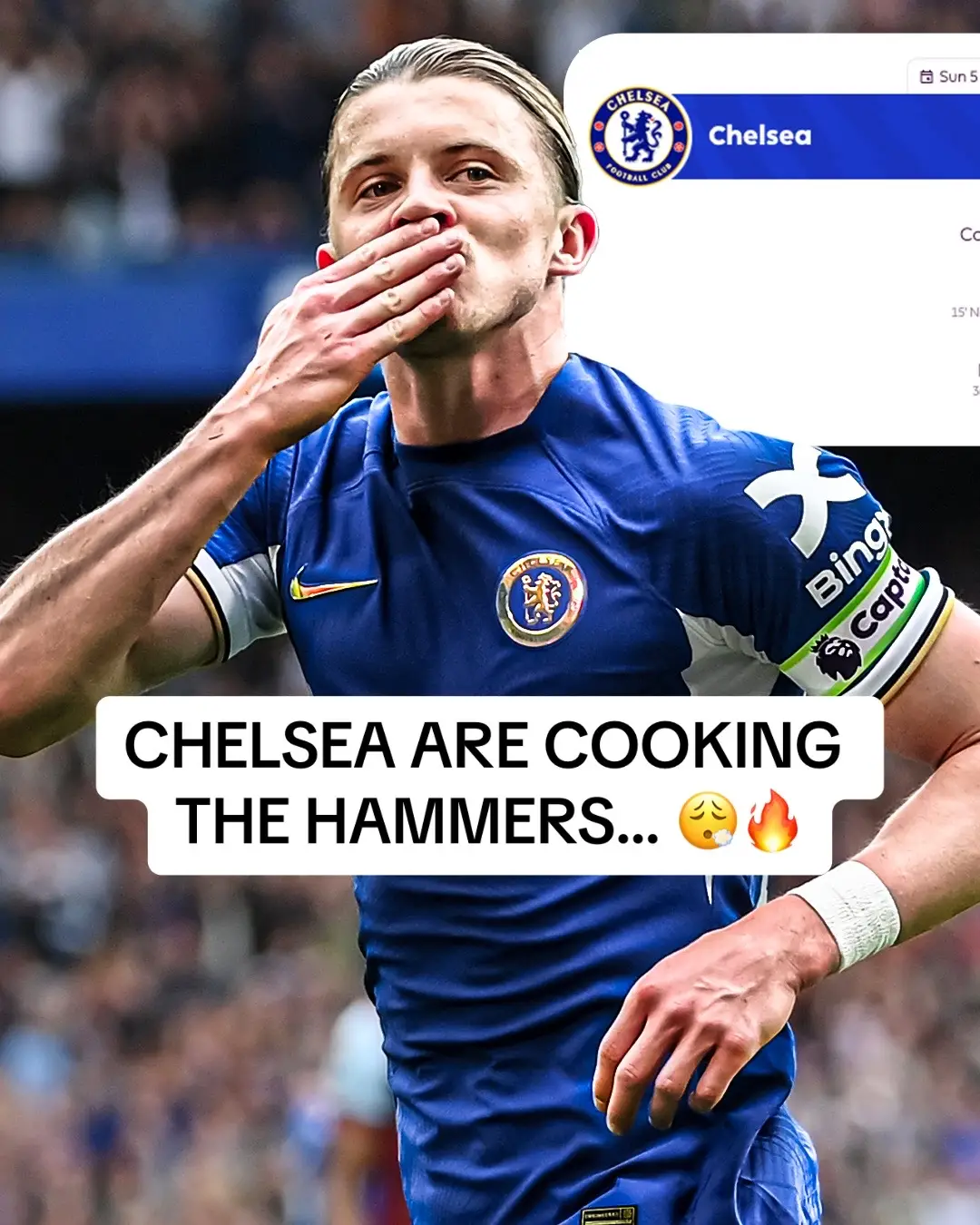 The hammers are getting hammered by Chelsea in this first half… 3-0 up and they are not slowing down! 👏🏻 #chelsea #cfc #chelseafc #palmer #westham #whufc #hammers #coyi #fyp #dailymail 