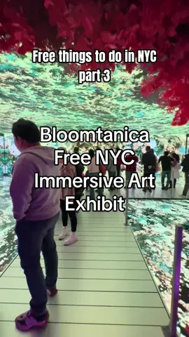 Free NYC Immersive Art Exhibit Bloomtanica #nyc #NewYork #free #travel #visitnyc #nybucketlist