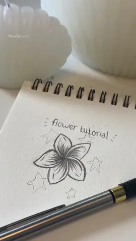 Flower tutorial 💓#drawingtutorial #art #viral #easy #flower #Summer #tutorial #sketch 
