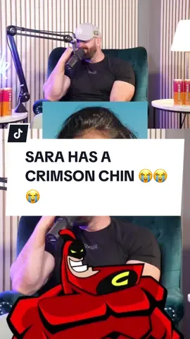 do ya’ll think she has a crimson chin bruh HAHAHAHAH 🤣🤣🤣🤣 #bradleymartynclips #rawtalkpodcast #sarasaffari #sarasaffariclips #funny