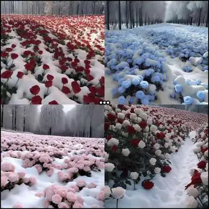 #fyp #foryou #foryoupage #snow #winter #flowers #rose #pretty #beauty #viral #tia_st4rr #tia_st4rrg1rl 