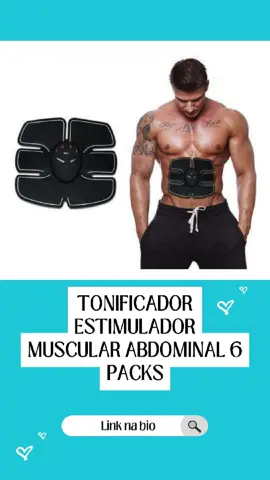 Tonificador Estimulador Muscular Abdominal 6 Packs. #tonificador #achadinhos #achadosdasemana #produto @achadosdubara @AchadosDuBara 