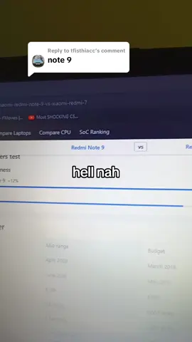 Replying to @tfisthiacc . . . for context, this guy was making fun of the low score on Redmi 7 and I said that is a 2019 phone and he said that he had a 