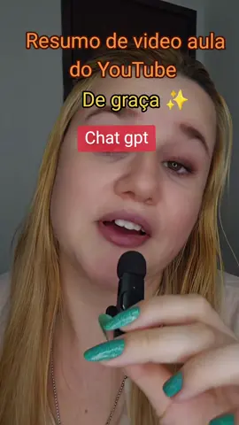 Resuma qualquer vídeo aula longa com o Chat GPT Estude muito mais rápido! Resuma vídeos do YouTube de graça! #chatgpt #estudante #youtube 