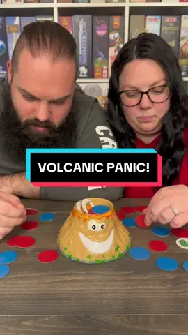What Happens When He Erupts? Come Play Volcanic Panic With Us! #boardgames #GameNight #couple #fun 