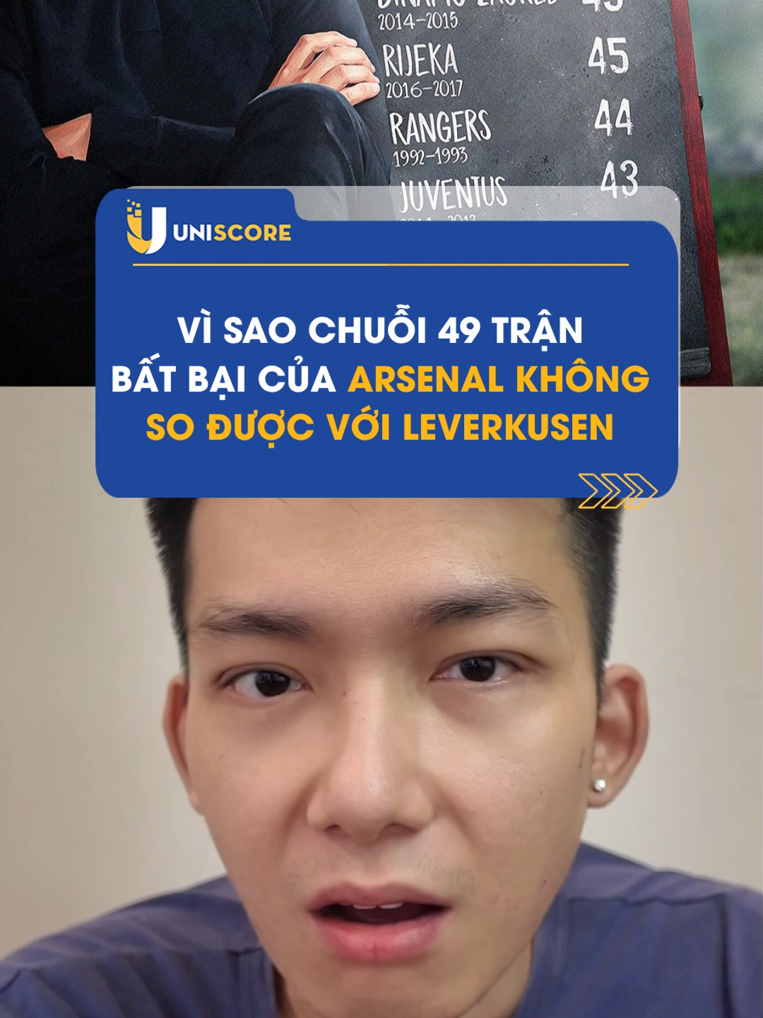 Vì sao chuỗi bất bại 49 trận của Arsenal không so sánh được với Leverkusen #bayerleverkusen #leverkusen #sports #sportsontiktok #thethaomoingay #xabialonso #bundesliga #unbeaten