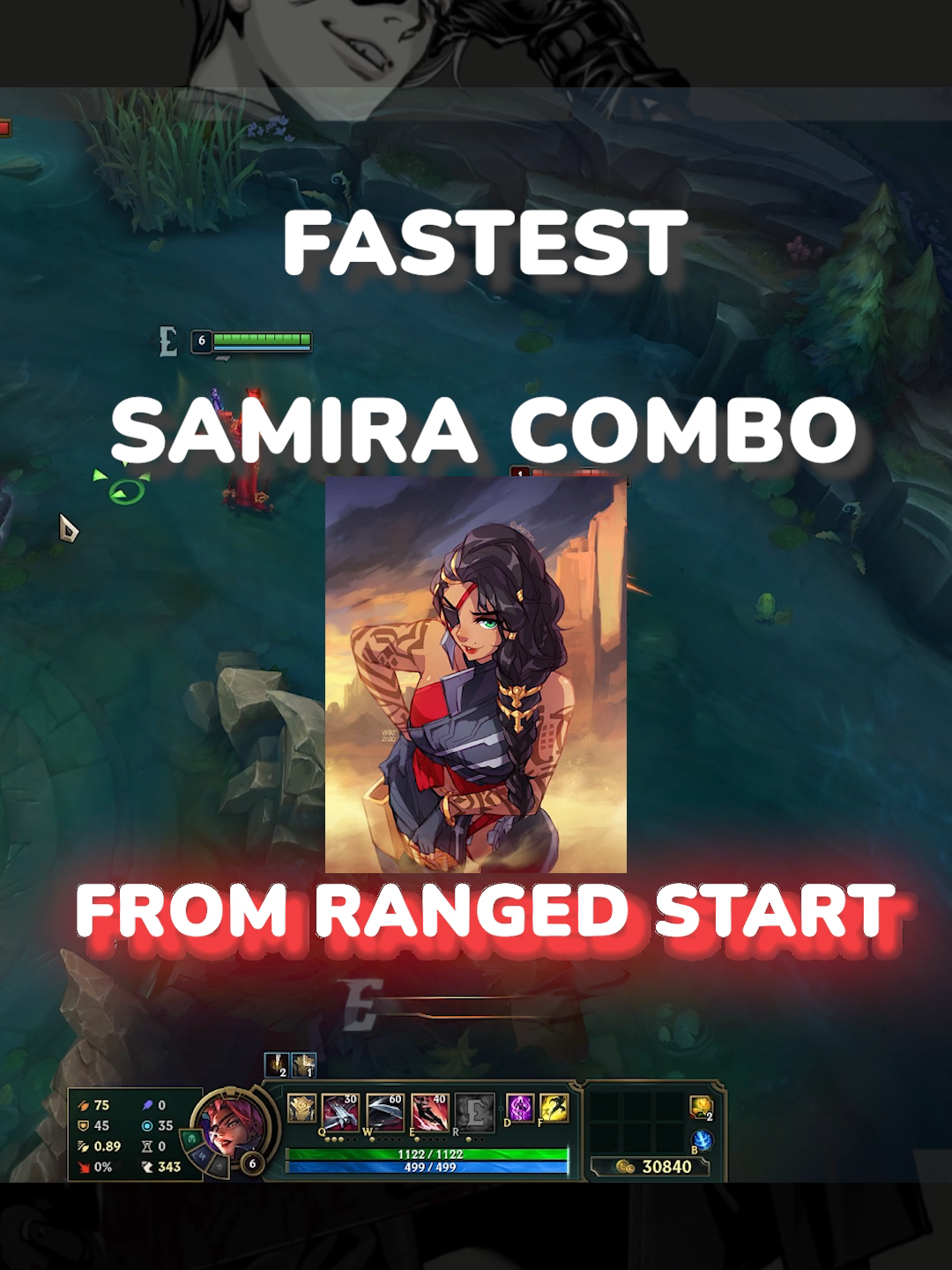 NEW fastest Samira combo from ranged #sykko #league #leagueoflegends