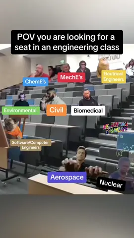 Where are you sitting? #engineering #engineer #stem #mechanicalengineering #aerospaceengineering #civilengineering #electricalengineering #science #student