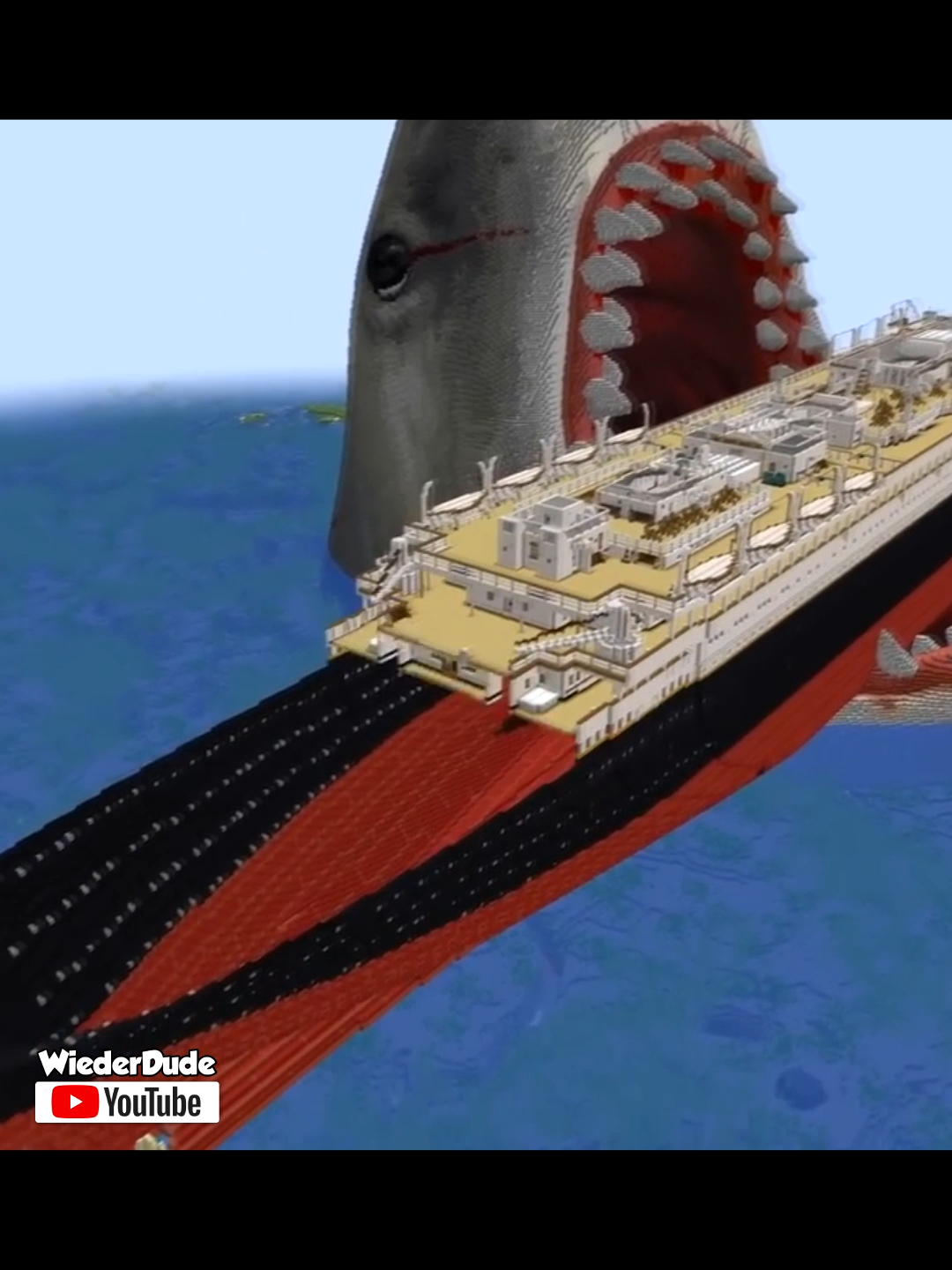 Titanic Statue Build in Minecraft! 🚢 Do you want to see Hacker's build next?? Let me know in the comments! #minecraft #noobvspro #noobvshacker #titanic #titanicwreck #titanicchallenge #shark #sharkattack #sharkbait #minecraftbuild #minecraftstatue