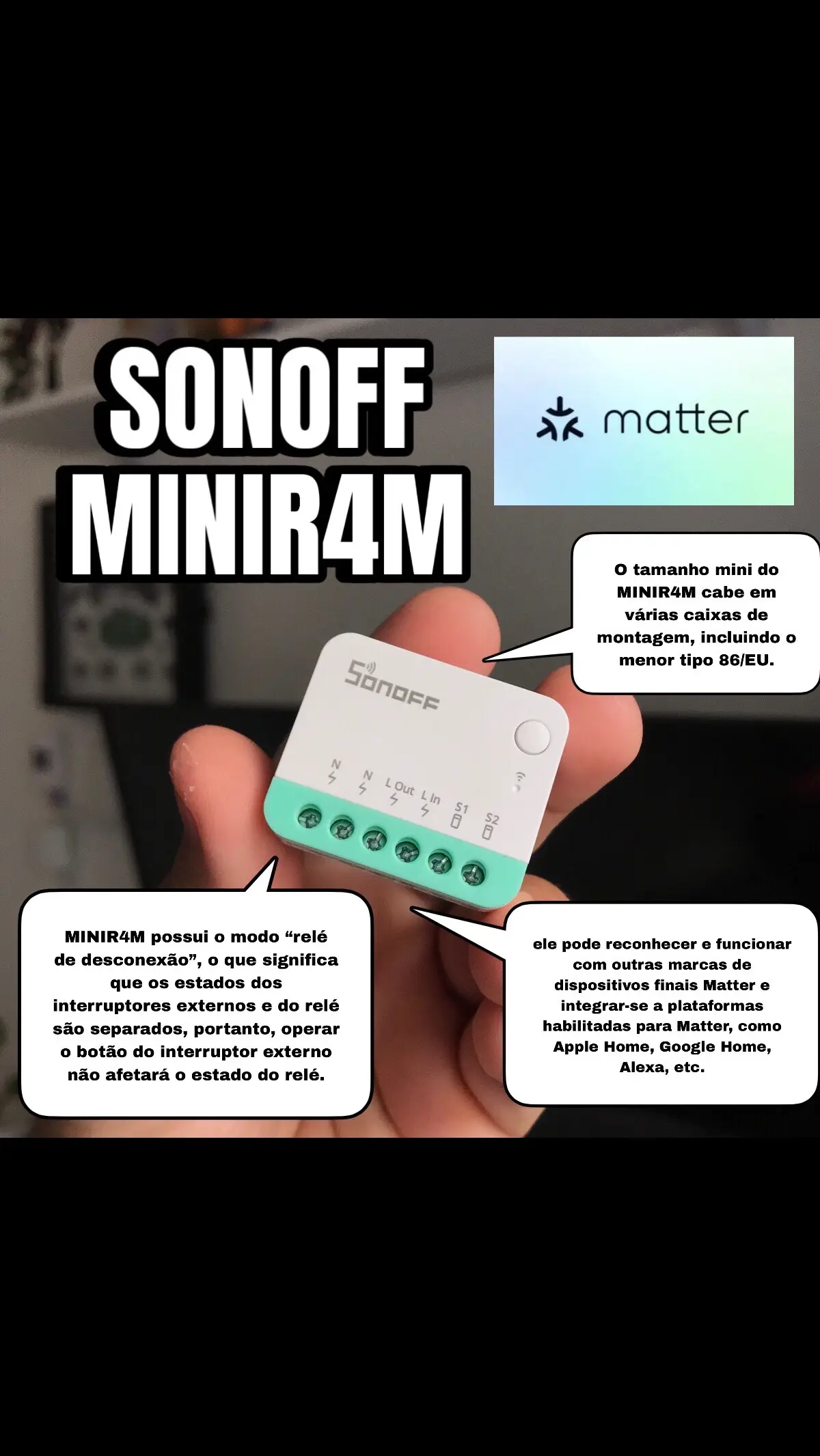 SONOFF MINIR4M COM NOVA CONEXÃO MATTER  . . . . . . #automação #tecnologia #arquitetura #automacaoresidencial #automacao #automaçãoresidencial #casainteligente #hometheater #engenharia #marketingdigital #automacaocomercial #automaçãoindustrial #automaçãocomercial #automaçãodeprocessos #automacaodigital #automacaodemarketing #automaçãoresidêncial #segurança #automaçãodemarketing #automaçao #homeautomation #audio #marketing #automaçãocorporativa #automaçãopredial #automacaoindustrial #inovação #conforto #projetos #sonorização 