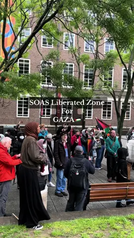 SOAS Students have joined our comrades across the globe to show solidarity with GAZA🇵🇸 #freepalestine #viral #soas #schooloforientalandafricanstudies #fyp #london 