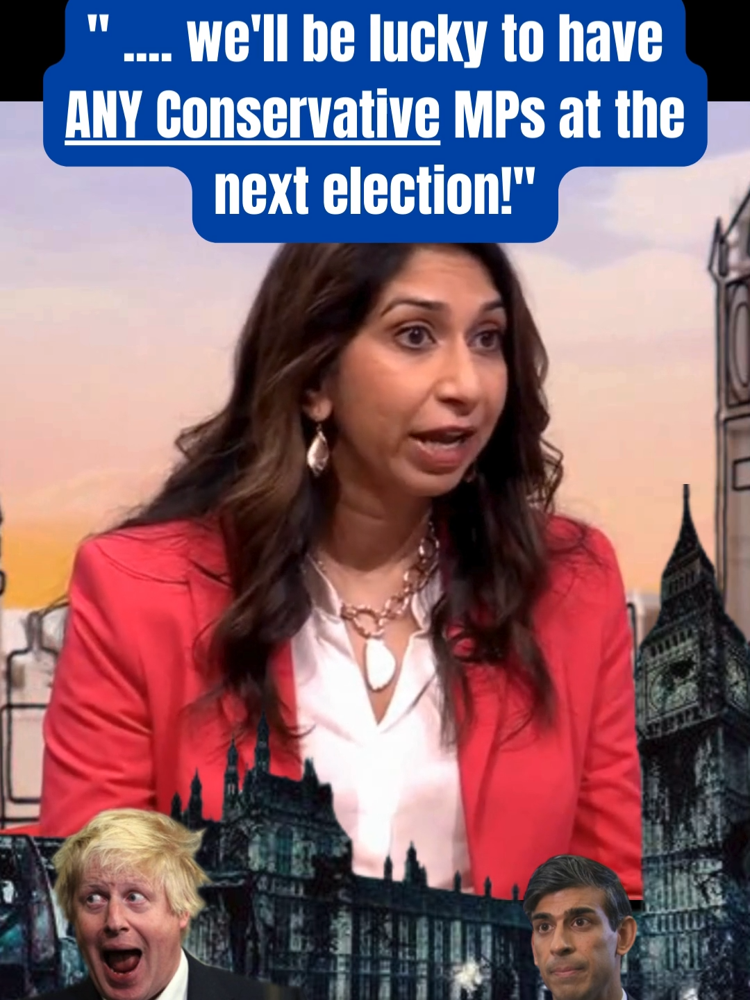 #SuellaBravermanMP #GE2024 #GeneralElection #LauraKuenssberg #ToriesOut #RightWing #Politics #UK #RishiSunak #PrimeMinisters #ToryChaos #ToryCivilWar #ToriesOut #BBC #ConservativeParty