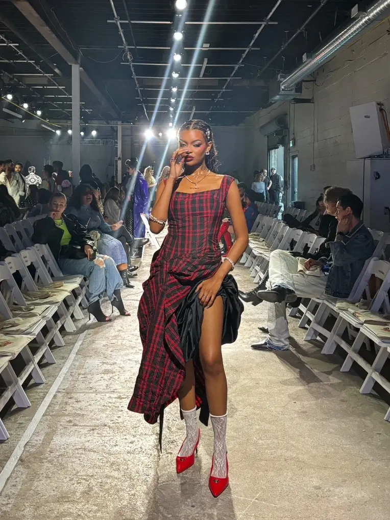 Dress by @sagradesa  - #prettyblackgirl #pinterestfashion #viviennewestwoodfashion #tartanfashion #editorialfashion #highfashion #blackwomenappreciation 