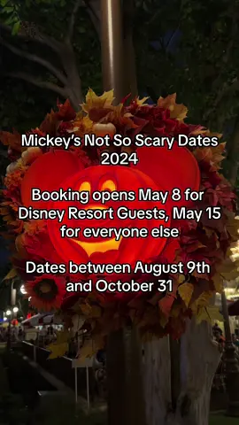 Mickey’s Not So Scary 2024 will be open for booking this week! When are you going? #halloween #mickeysnotsoscaryhalloweenparty #mickeysnotsoscary #magickingdom #disneyworld #disneytips #disneytrip #disneytravelagent 