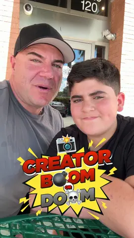 Creator BOOM! 💥 Or DOOM! ☠️‼️ #food #father #son #family #fun #bigjustice #boom @Cody Chows @Wingstop 