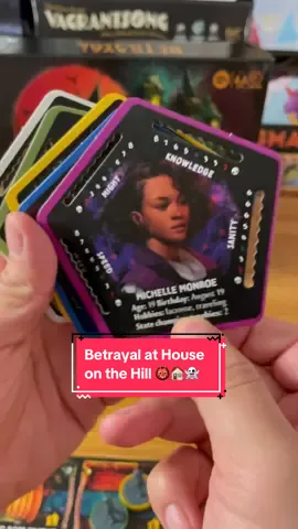 Betrayal has survived, but will you? 🏠 Betryal House on the hill is a classic horror themed game. One of my all time favorites to play, especially with more casual groups. Very easy to introduce and play. This third edition is more balanced to play with clearer text. The pins is the best part. In previous editions they wouldnt stay on, now they attach perfectly! Love this game! 🏠👻👹🥳  #boardgames #GameNight #tabletopgames #horrorgame 