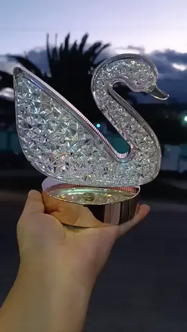 🌟Luz ambiental en forma de cisne 🦢🦢 decoración del hogar 🏠  atenuación táctil 🌈 de tres colores cálidos 💫 luz nocturna de metal  recargable vía USB 🔌 PRECIO:$10 #destacame  #Latacunga  #frentealautc  #luz 