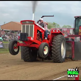 D21 Allis Chalmers on the pulling track in Williamstown Ky 2024 Grant County Fair grounds #d21 #allischalmers #tractorpull #farmstock #tractors 