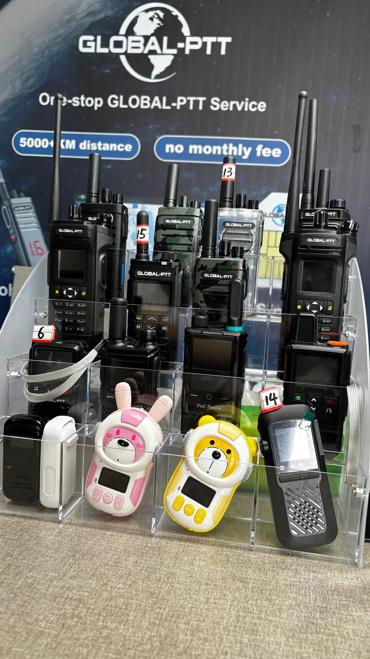 The global ptt walkie talkie has child design